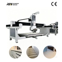 Offre Spéciale : Machine de découpe à 5 axes pour pierre, type scie à pont, pour la fabrication de pierres tombales et d'éviers, destinée au traitement du marbre et du quartz