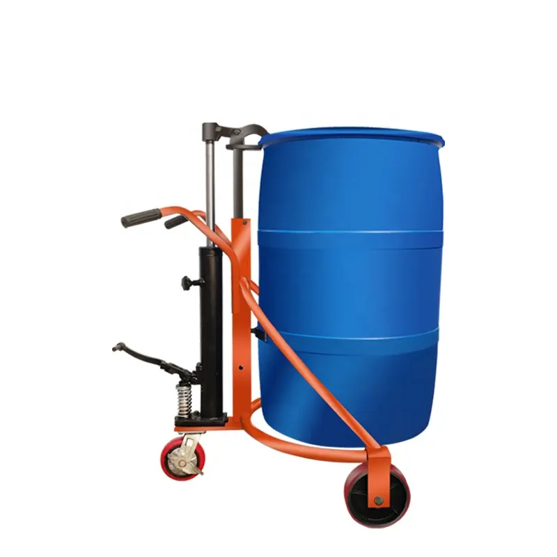 Hand Hydraulic Oil Drum Truck 350kg Push Cart Wheelbarrow Manual Pallet Truck Hydraulic Trolley