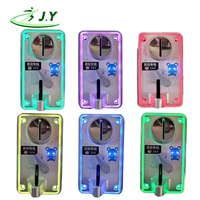 JY Factory Venta al por mayor en stock: Aceptador de monedas electrónico JY-388 con marco LED para máquinas recreativas, expendedoras y de garras