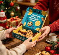 Boîte Cadeau en Papier Personnalisée en Gros pour Biscuits, Motif Avion Imprimé, Taille Ajustable, Idéale pour Goûter, Collations, Fêtes et Cadeaux