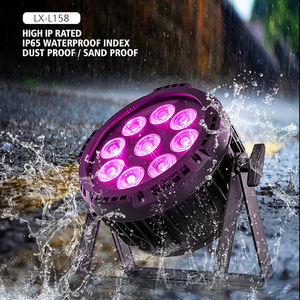 Forestfly độ sáng cao 6/10ch IP65 không dây <span class=keywords><strong>DMX</strong></span> Pin 9x18w rgbwauv 6in1 LED mệnh chiếu sáng - Product Image 1