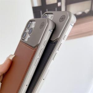 Nueva <span class=keywords><strong>Funda</strong></span> Popular de Cuero para <span class=keywords><strong>iPhone</strong></span> 17 16 15 14 <span class=keywords><strong>13</strong></span> Pro, <span class=keywords><strong>Funda</strong></span> Metálica de Aleación de Aluminio con Diseño de Aromaterapia y Protección de Lente - Product Image 4