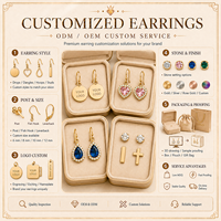 Pendientes de Alta Calidad con Logotipo Personalizado, Venta al por Mayor de Fábrica, Orecchini para Mujer, Fabricantes, Pendientes de Moda Ligeros