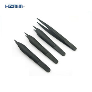 HZMIM Mode Kustomisasi Instrumen Bedah Sekali Pakai Hitam 14Cm Gunting Tang Plastik Bening Pinset Sekali Pakai untuk Bedah - Product Image 6