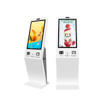 Kiosque libre-service de restaurant avec imprimante thermique Scanner de codes QR et lecteur de codes à barres Machine de commande automatique avec fonction SDK
