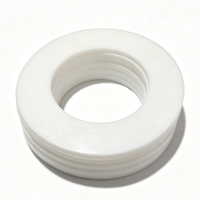 Joint en PTFE vierge, résistant aux hautes températures et aux produits chimiques, rondelle plate en téflon pour l'étanchéité des raccords de pipeline, taille personnalisée OEM