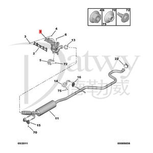 Convertitore Catalitico Integrato con Collettore di Scarico OE 0341Q7 9801431580 0341Q8 9801452080 per Peugeot 508 C5 2.0 <span class=keywords><strong>2.3</strong></span> (Marca Walk-er) - Product Image 6