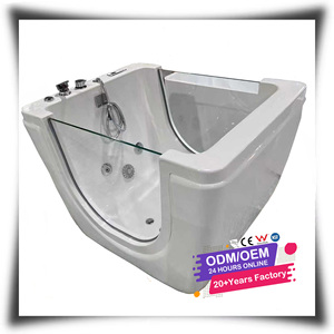 Bañera Acrílica Independiente para Bebés, Bañera <span class=keywords><strong>de</strong></span> Masaje, <span class=keywords><strong>Spa</strong></span> Termostático Interior para Bebés con Ventana <span class=keywords><strong>de</strong></span> Vidrio, Piscina Infantil - Product Image 1