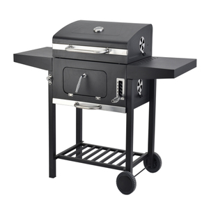 Camping Automatic Barbecue Grill 57x42cm <b>Cooking</b> Area Trolley Stainless Steel Bbq Grills - Product Image 3