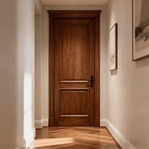 Porte coupe-feu en bois massif de style américain moderne, homologuée UL, pour hôtel, résistance au feu 30 minutes, fabrication en usine depuis 36 ans, ODM/OEM - Product Image 1