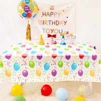 Nappe de table rectangulaire en plastique imperméable jetable, couleur unie, protection de table personnalisée avec logo, pour fête et pique-nique