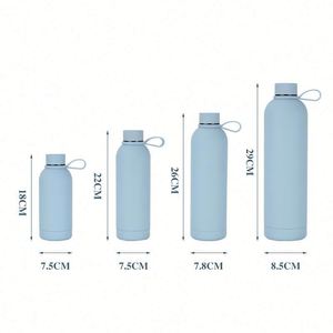 Nouveauté 2024, expédition en 72h, en stock, gobelet en plastique PP à double paroi transparent de 500 ml, gobelet en plastique Mason avec poignée, 30 pièces/carton - Product Image 1