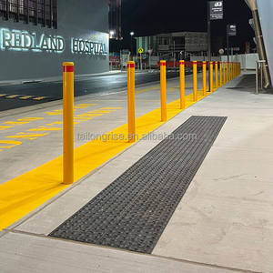 Ağır in-yer çelik baba trafik bariyeri toz kaplı bitirmek 1200mm yükseklik mühendisi sınıf yansıtıcı 3MM kalınlığı - Product Image 4