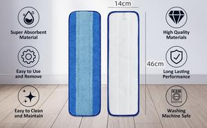 Nouvelle Promotion : Recharges <span class=keywords><strong>de</strong></span> tampons <span class=keywords><strong>de</strong></span> serpillière en microfibre pour nettoyage <span class=keywords><strong>de</strong></span> sols plats <span class=keywords><strong>de</strong></span> cuisine et <span class=keywords><strong>de</strong></span> maison, tampons <span class=keywords><strong>de</strong></span> remplacement pour serpillière vapeur - Product Image 4