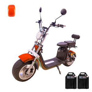 Scooter électrique rétro <span class=keywords><strong>Harley</strong></span> à double batterie, haute vitesse, 2 places, pneus larges, City <span class=keywords><strong>Coco</strong></span> E Scooter - Product Image 1