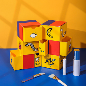 Personalizza confezione <span class=keywords><strong>regalo</strong></span> di lusso confezione personalizzata con Logo in carta cubo magico scatola a forma di cassetto per <span class=keywords><strong>regalo</strong></span> - Product Image 4