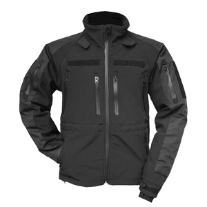 เสื้อแจ็คเก็ตบุผ้า<span class=keywords><strong>น</strong></span>วมสำหรับผู้ชาย ฤดูใบไม้ร่วง อุ่นสบาย ซิปแบบ Softshell สีพื้น ย้อมสีแบบ Bonded คอตั้ง รับผลิตแบบ OEM - Product Image 1