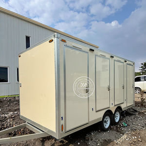 Remorque publique de luxe à usage d'urgence à <span class=keywords><strong>prix</strong></span> d'usine salle de bain toilettes toilettes <span class=keywords><strong>WC</strong></span> remorque de toilette portable mobile à vendre - Product Image 1