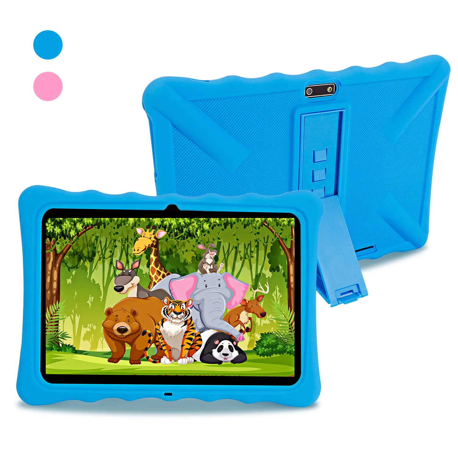 Crianças Pad 10.1 Polegadas Tablet Android Que Pode Colocar O Cartão Sim 10 polegadas Tablet Com Casos de Silicone Estande