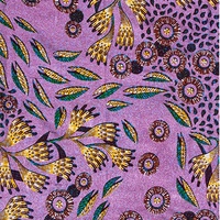 Bahan Pakaian Nasional Tradisional 100% Katun Murni Batik Cetak Dua Sisi Kain Berlapis Perunggu Kain Cetak Lilin Ankara