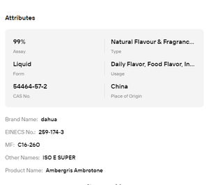 ISO E Super de Alta Pureza (99%), CAS 54464-57-2, Aroma Intenso, Materia Prima para Mezcla de Perfumes, Formulación de Sabor a Tabaco - Product Image 6