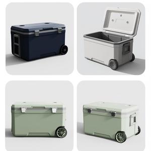 Caja de Pesca Térmica Multifuncional Moderna y Portátil con Ruedas, Personalizable, Enfriador de 45L - Product Image 4