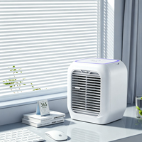 Mini ventilateur climatiseur portable tendance avec réservoir d'eau intégré et lumière d'ambiance colorée pour l'extérieur