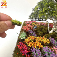 Scène Modèle Herbe Grappe Fleur Grappe Micromodel Paysage Simulation Sable Table Plate-Forme Train DIY Plastique