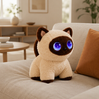 Jouet pour chat approuvé EN71, pour la décoration intérieure, compagnie pour personnes âgées, reconnaissance émotionnelle, jouet imitant les chats, jouet de thérapie par la parole, cadeau de Noël