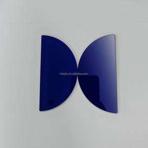 Filtres en verre optique bleu cobalt <span class=keywords><strong>QB29</strong></span> avec transmission de la lumière 50% pour le soudage - Product Image 4