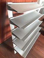 Volets en aluminium à lame en Z pour l'isolation thermique des murs extérieurs des hôtels, la circulation de l'air, l'architecture écologique