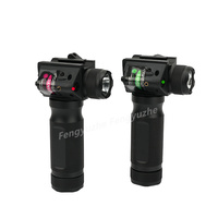 Lunette de visée laser rouge tactique avec poignée et lampe torche LED intégrée, combo lampe torche et viseur laser rouge