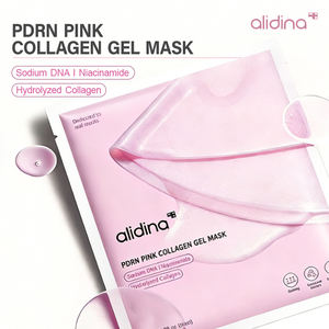 Masques pour le visage en gel de collagène rose PDRN à hydratation profonde véritable de marque privée Masque rose à <span class=keywords><strong>ADN</strong></span> de saumon pour améliorer l'élasticité de la peau - Product Image 2