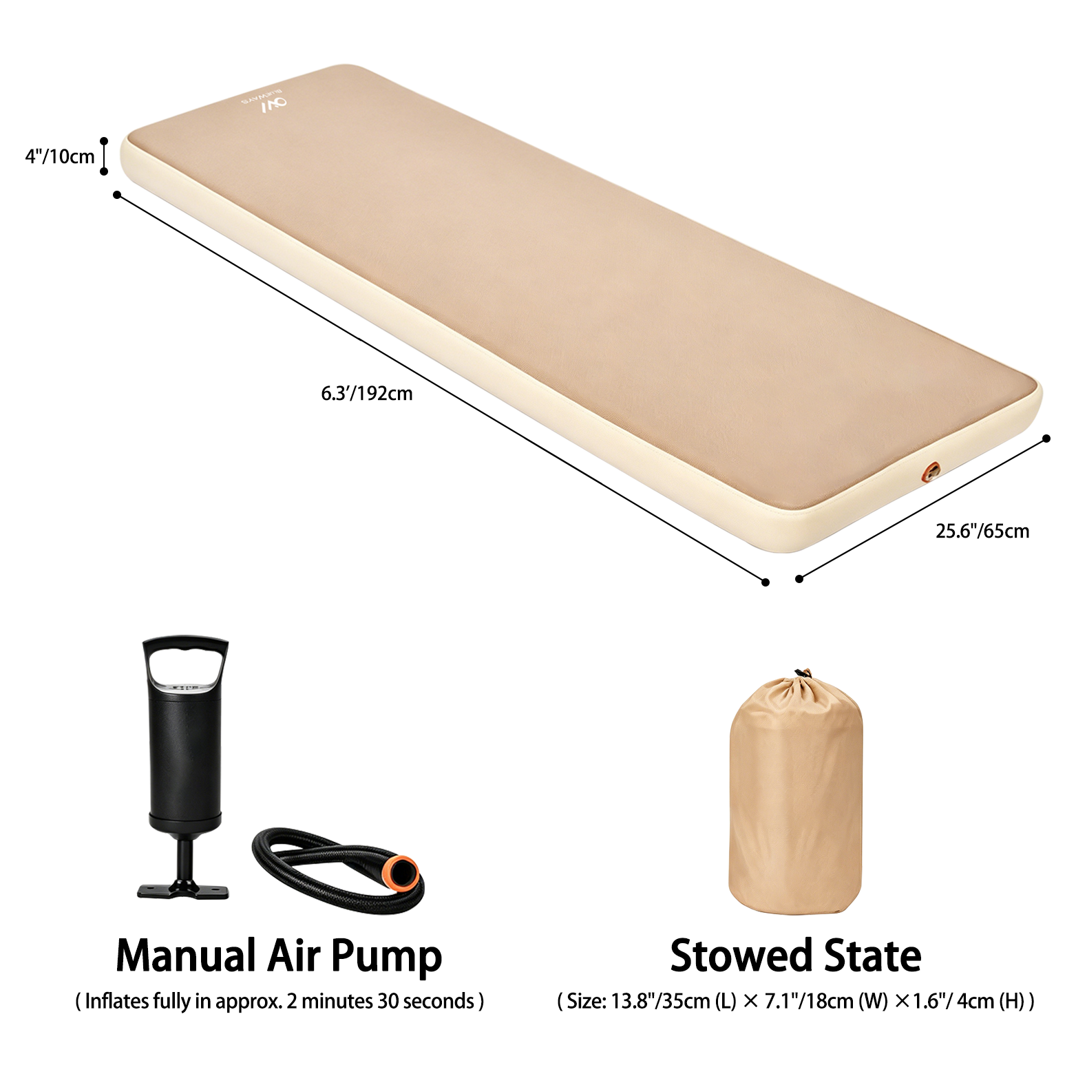 Pompe manuelle individuelle de 10 cm d'épaisseur.