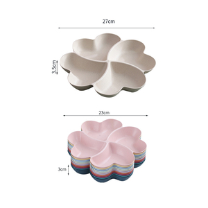 Heart Shaped Fruit Platter Creative Plates Storage Box Dried Fruit Snack Plates Divided <strong>Candy</strong> Dessert Plate <strong>Container</strong> Snack