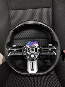 Volant sport en fibre de carbone, vente directe d'usine, pour Mercedes-Benz AMG W204 W205 CLA <span class=keywords><strong>GLA</strong></span> C217 W211 W212 W221 W222 Classe G - Product Image 5
