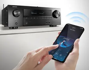 AVR-X1600H 7.2 kanal yüksek güç 145W panoramik ses ev amplifikatör Bluetooth, USB, Fiber optik ve Dolby destekler