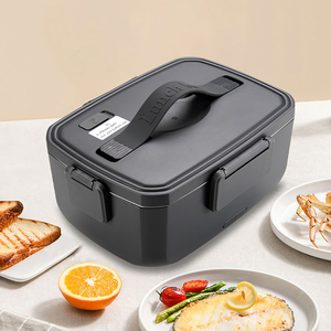 Large Capacity Electric Lunch Box - 2-in-1 Dual Layer Stainless Steel Heated Food Jar for <b>Car</b> & Office - Product Image 3