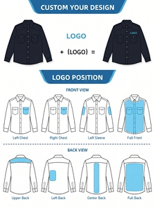 Camisa <span class=keywords><strong>Oxford</strong></span> Premium 100% Algodón de Manga Larga para Hombre, Diseño sin Bolsillos, Cuello con Botones, Transpirable, Antiarrugas, Elegante - Product Image 6