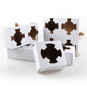 Disposable Coffee <strong>Cup</strong> Holder Milk Tea <strong>Paper</strong> <strong>Cup</strong> Holder Beverage Juice Fixing Base <strong>2</strong> <strong>Cup</strong> <strong>Paper</strong> Holder - Product Image 5