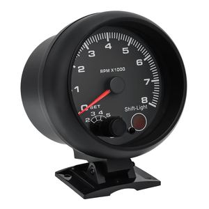 3.75 ''<span class=keywords><strong>Auto</strong></span> voiture Tacho voiture universel noir tachymètre jauge bleu <span class=keywords><strong>Inter</strong></span> Shift lumière 0-8000 Rpm pour véhicule à essence 12V - Product Image 5