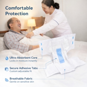 Pañales Desechables para Adultos con <span class=keywords><strong>Incontinencia</strong></span>, Ultra Gruesos, Impresos, para Uso Médico y Hospitalario - Product Image 4