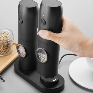 Molino Automático Ajustable para Hierbas y Especias con Luz, Juego de Sal y Pimienta - Product Image 4