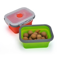 Meilleure vente boîte à Bento réutilisable en Silicone sans BPA pliable