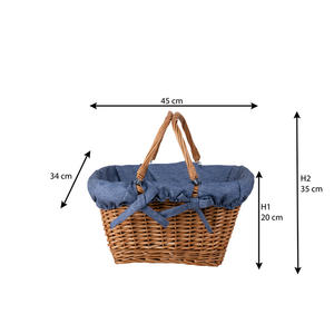 China Factory Customized household Food Fruit Sundries <b>Plastic</b> Rattan Wicker <b>Storage</b> Basket with handle - Product Image 6