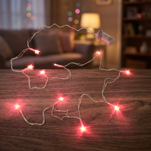 WGV International LED07RD Plastic LED <b>String</b> <b>Lights</b>-Red (1 Pc) 72 in Length - Product Image 3