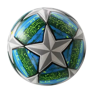 Pallone da calcio termosaldato fornito su misura in fabbrica, pallone da calcio per allenamento/gioco taglia 4/5, pallone da calcio in pvc /pu per interni ed esterni