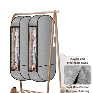 Free Sample Mergeboon large breathable <b>garment</b> bag for closet storage <b>garment</b> <b>cover</b> with double zaipper RPET - Product Image 4