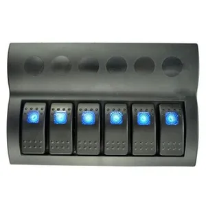 Interruptor basculante Carling de barra de luz de bandeja LED azul impermeable