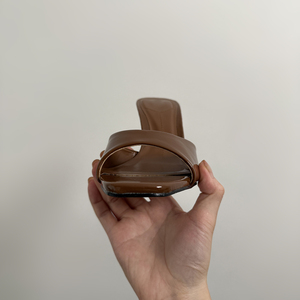<span class=keywords><strong>Mules</strong></span> <span class=keywords><strong>à</strong></span> talons effet vernis pour femmes, bout carré, talons hauts, <span class=keywords><strong>à</strong></span> enfiler, sans dos, sandales <span class=keywords><strong>mules</strong></span>, chaussures habillées - Product Image 5